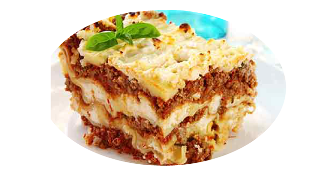 Plato de lasagna